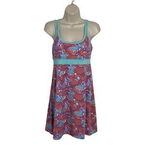 Lola By AFG Women's Dress Sz S  Multicolor Built In Bra Athletic A-Line